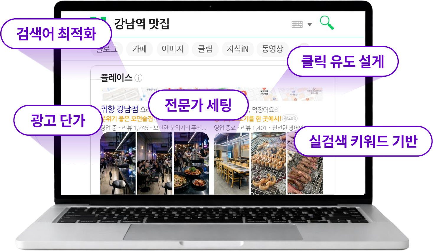 비즈 광고 노출 최적화 서비스 이미지